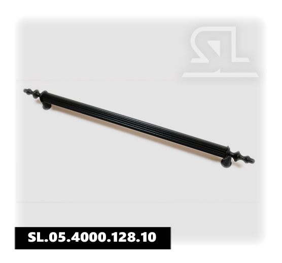 Ручка мебельная SL 4000 128мм,алюмин .черн(50 шт/уп)