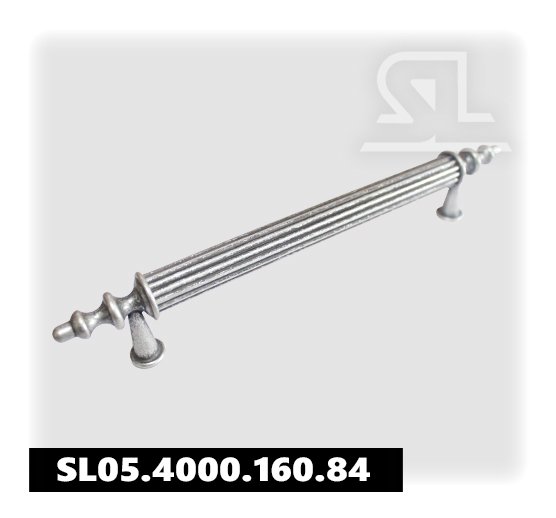 Ручка мебельная SL 4000 160мм,алюмин .состаренное серебро (50 шт/уп)