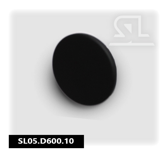 SL D600 Ручка мебельная металлическая кнопка, черн(50 шт/уп)