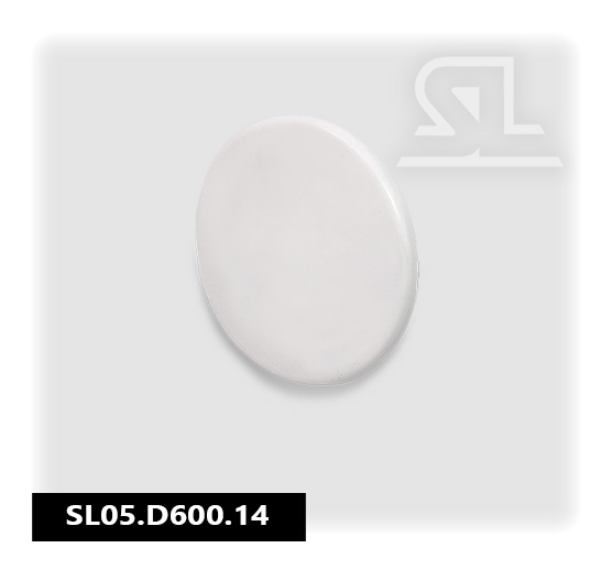 SL D600 Ручка мебельная металлическая кнопка, бел(50 шт/уп)