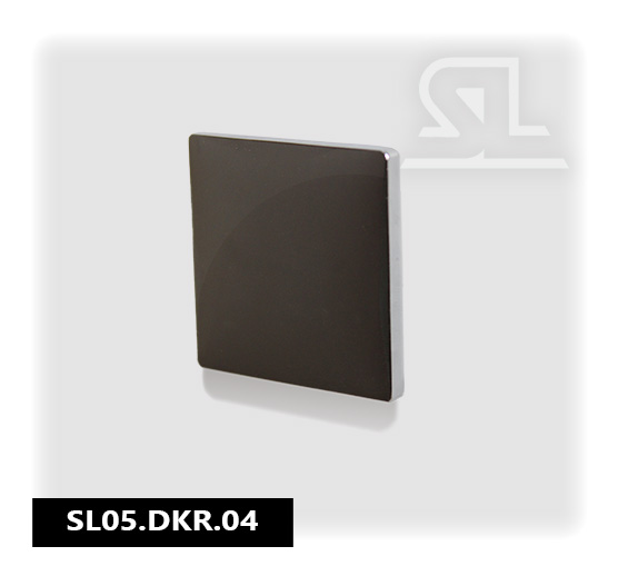 SL DKR Ручка мебельная металлическая кнопка, inox(50 шт/уп)