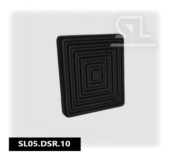SL DSR Ручка мебельная металлическая кнопка, черный (50 шт/уп)