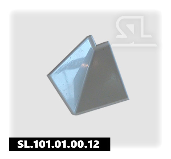 Уголок внутренний для треугольного плинтуса 27,5Х27,5, серый.100 шт/уп