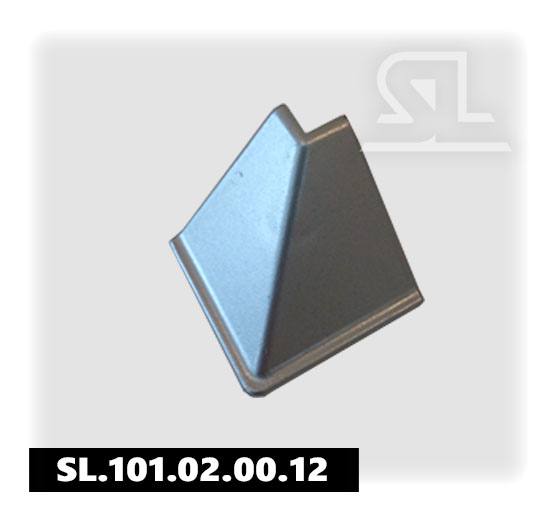 Уголок внешний для треугольного плинтуса 27,5Х27,5,серый.100 шт/уп