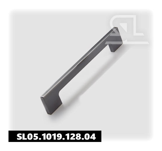 Ручка мебельная SL 1019 128мм,алюмин (50 шт/200 шт/уп).INOX