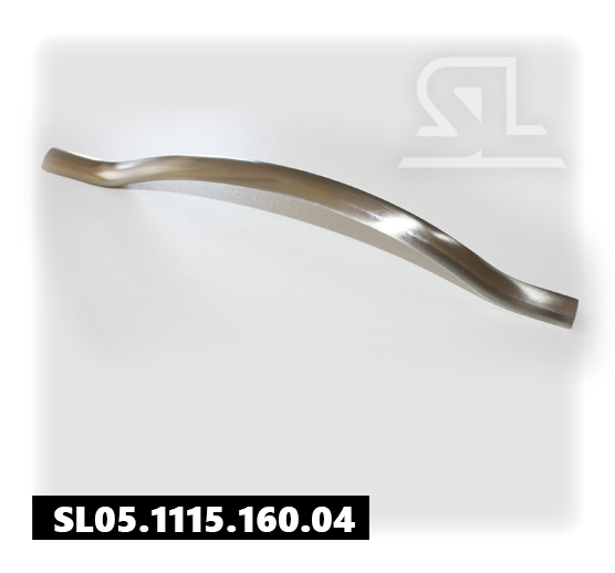 Ручка мебельная SL 1115 160мм,алюмин(50 шт/уп) .INOX