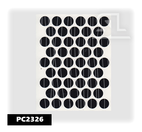 PC2326 Пласт. заглушки самокл. 14мм д/евровинта yagmur siyah  (50л/упак)