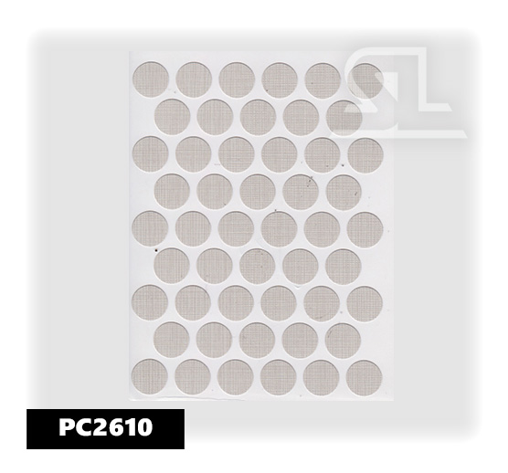 PC2610 Пласт. заглушки самокл. 14мм д/евровинта trend gri(50л/упак)