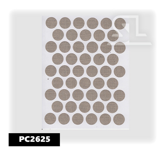 PC2625 Пласт. заглушки самокл. 14мм д/евровинта koton latte (50л/упак)