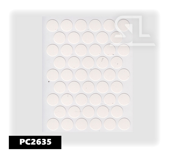 PC2635 Пласт. заглушки самокл. 14мм д/евровинта MOONSTONE(50л/уп)