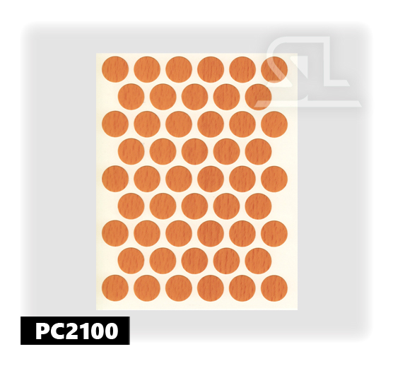 PC2100 Пласт. заглушки самокл. 14мм д/евровинта kayin(50Л/УП)
