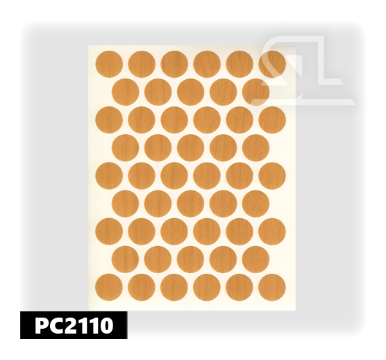 PC2110 Пласт. заглушки самокл. 14мм д/евровинта a.agac(50Л/УП)