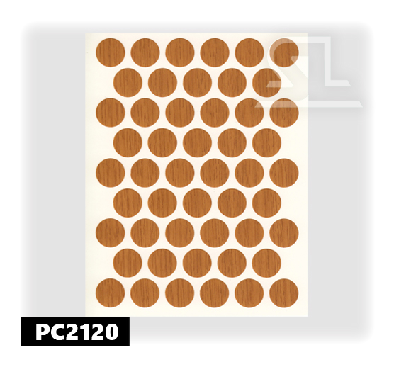 PC2120 Пласт. заглушки самокл. 14мм д/евровинта mese(50л/упак)