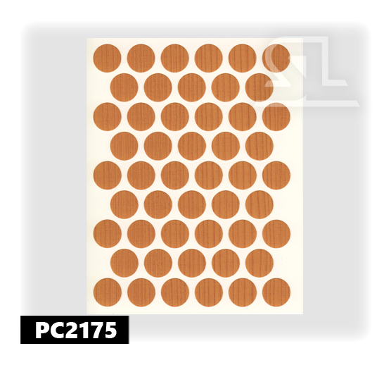 PC2175 Пласт. заглушки самокл. 14мм д/евровинта k.cam (50л/упак)