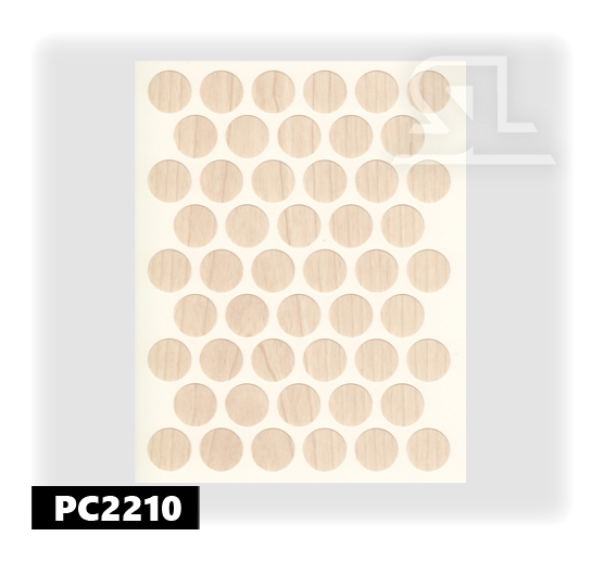 PC2210 Пласт. заглушки самокл. 14мм д/евровинта beyaz a.agac (50л/упак)