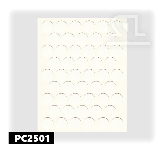 PC2501Пласт. заглушки самокл. 14мм д/евровинта  lake beyaz (50л/упак)