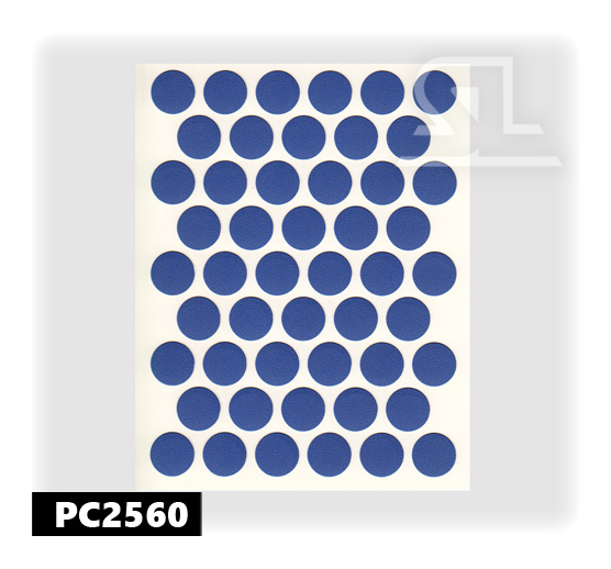 PC2560 Пласт. заглушки самокл. 14мм д/евровинта mavi(50 л/уп)