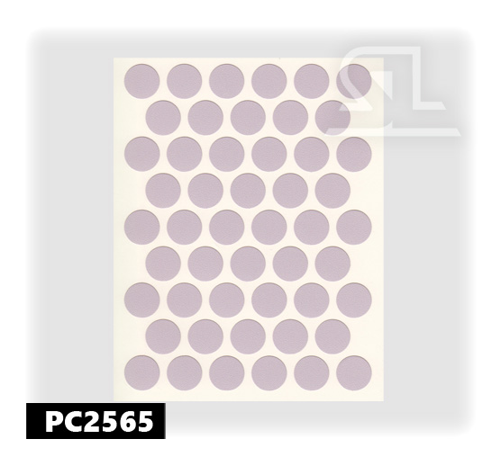 PC2565 Пласт. заглушки самокл. 14мм д/евровинта  lila(50 л/уп)
