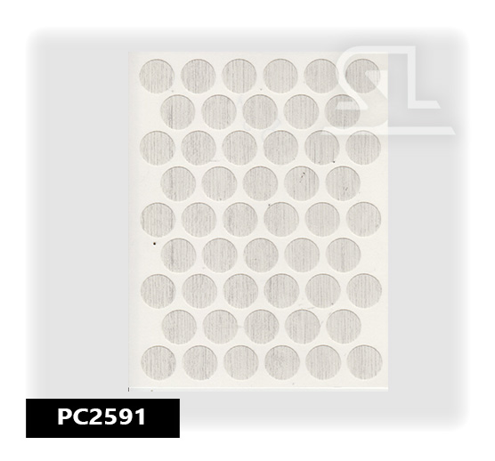 PC2591 Пласт. заглушки самокл. 14мм д/евровинта ANTİK BEYAZ(50Л/УП)