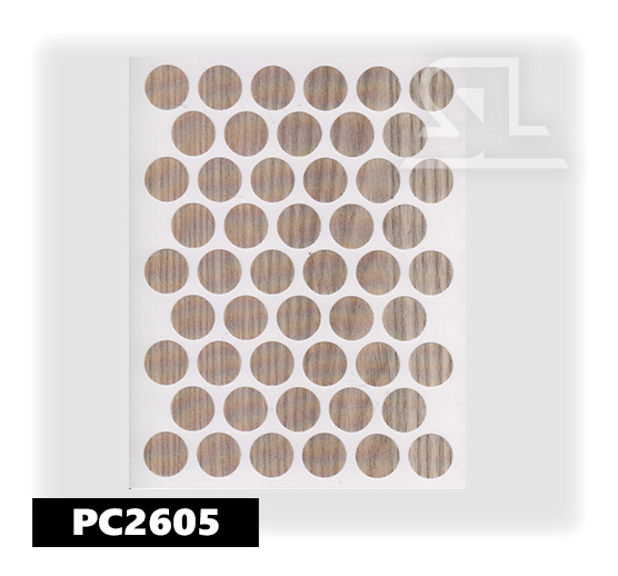 PC2605 Пласт. заглушки самокл. 14мм д/евровинта CORDOBA(50Л/УП)