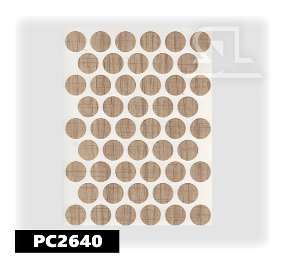 PC2640 Пласт. заглушки самокл. 14мм д/евровинта OZİGO(50Л/УП)